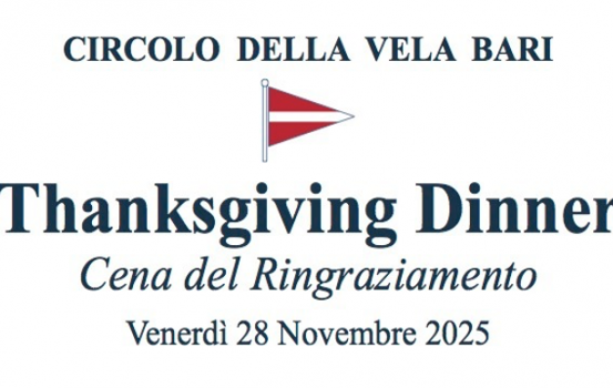 “Cena del Ringraziamento, Thanksgiving dinner”. Venerdì 28 novembre 2025.