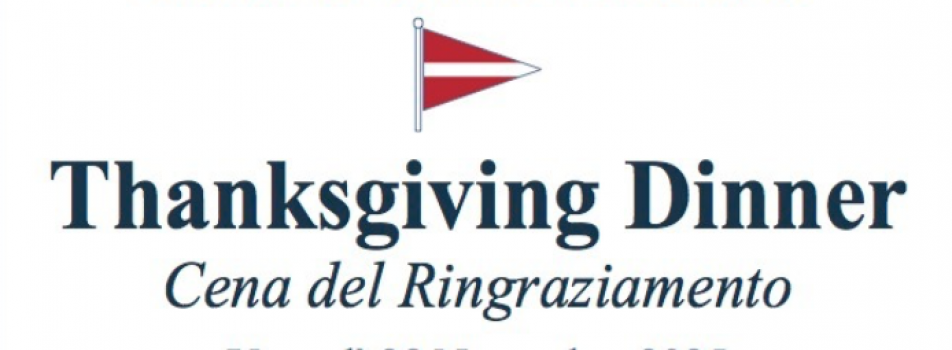 “Cena del Ringraziamento, Thanksgiving dinner”. Venerdì 28 novembre 2025.