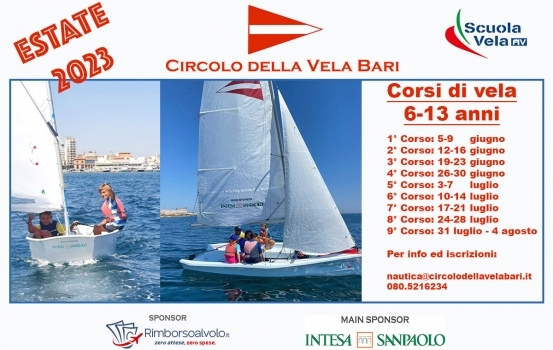 Corsi di vela estivi 2023