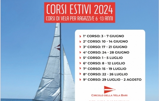 “DOVE I SOGNI PRENDONO IL LARGO” E’ IL NOME SCELTO PER I CORSI DI VELA 2024 DESTINATI A BAMBINI E RAGAZZI DAI 6 AI 13 ANNI.