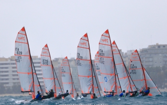 REGATA NAZIONALE 29ER  PRIMO POSTO ASSOLUTO E PRIMO POSTO U19 AL CIRCOLO DELLA VELA BARI CON ALFONSO PALUMBO E DOMENICO PALUMBO