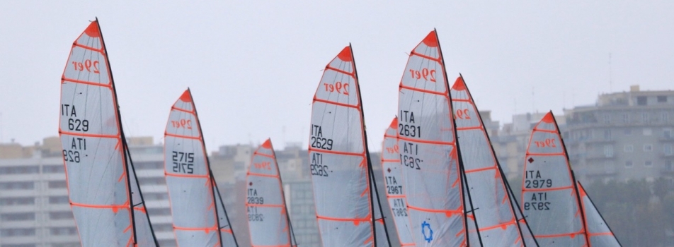 REGATA NAZIONALE 29ER  PRIMO POSTO ASSOLUTO E PRIMO POSTO U19 AL CIRCOLO DELLA VELA BARI CON ALFONSO PALUMBO E DOMENICO PALUMBO